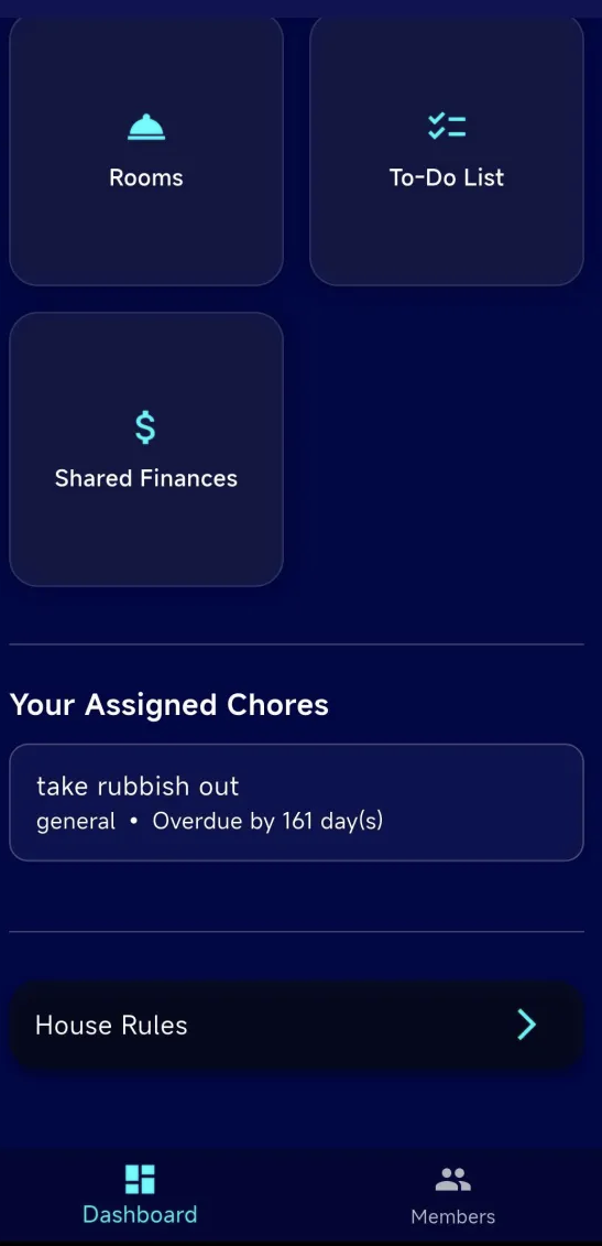 Home Harmony - Dashboard